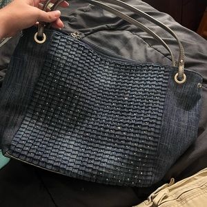 Denim Rhinestone Purse